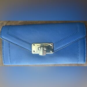 EUC - Royal Blue MK Wallet